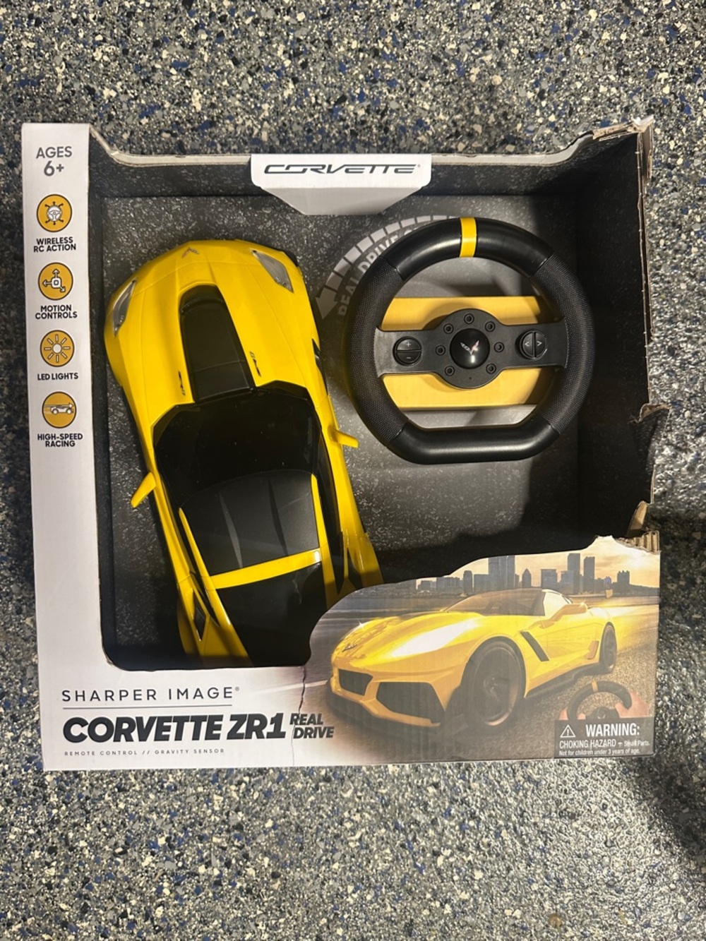 Sharper Image Corvette ZR1 Remote Control Car - Yellow